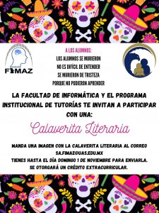 CONCURSO CALAVERITAS LITERARIAS POR DÍA DE MUERTOS