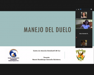 PLÁTICA «MANEJO DE DUELO»