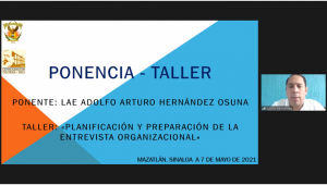 PONENCIA-TALLER «PLANIFICACIÓN Y PREPARACIÓN DE LA ENTREVISTA ORGANIZACIONAL»